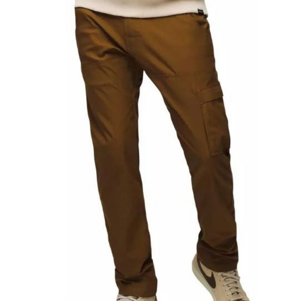 Prana Stretch Zion Slim Pant II Size 38/30 Men’s Sepia Tapered Leg $95 Stretch H
